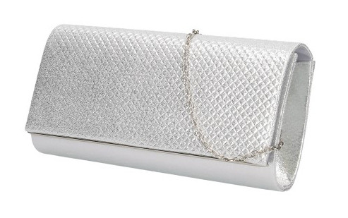 Dámské elegantní psaníčko PEA4173 - stříbrné