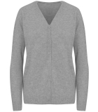 Dámský svetřík / svetr na rozepínání - šedý - vel. L/XL