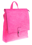 Dámský módní batoh / batůžek ITALY BA1523 - tmavě růžový