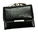 Dámská malá peněženka kožená Jennifer Jones AUK3820 - černá