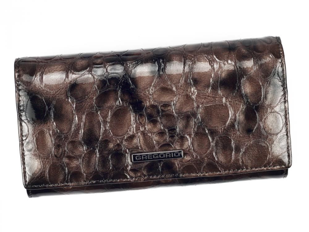 Dámská kožená peněženka v dárkovém balení UVG1092 - šedá
