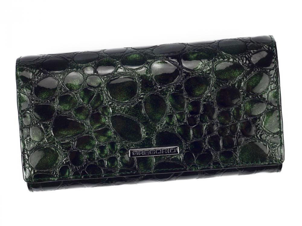 Dámská kožená peněženka v dárkovém balení UVG1092 - zelená