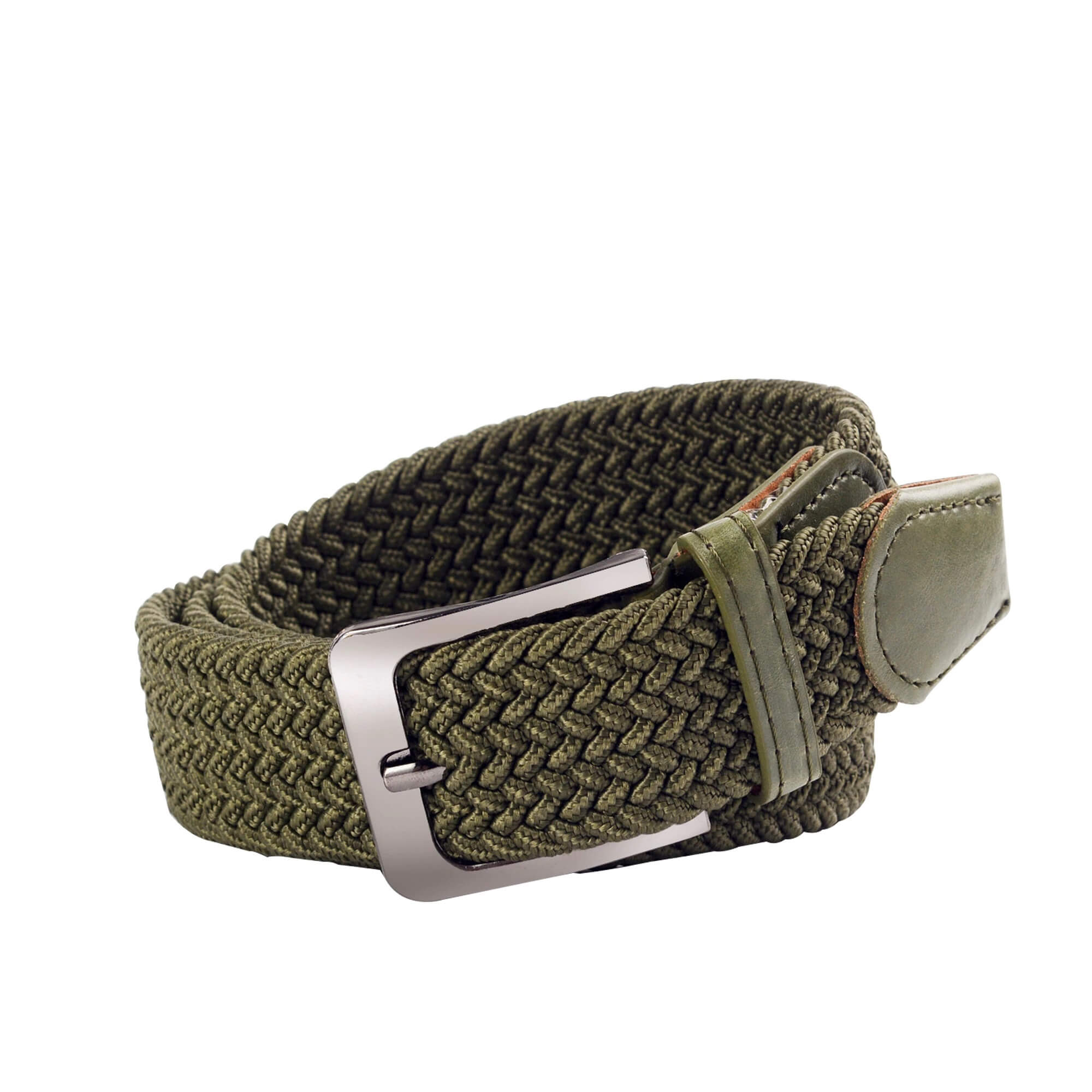 Dámský i pánský pletený pásek / opasek - khaki - UNISEX