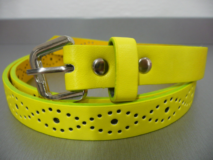 Dámský pásek / opasek - neonově žlutý