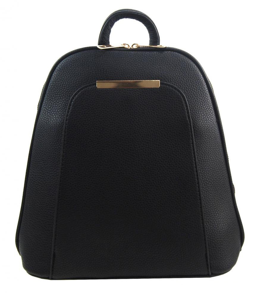 Dámský elegantní menší módní batoh / batůžek ITALY BAT0101 - černý
