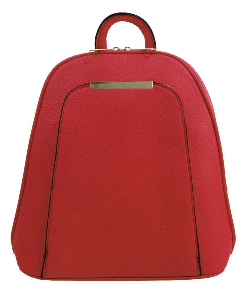 Dámský elegantní menší módní batoh / batůžek ITALY BAT0101 - červený