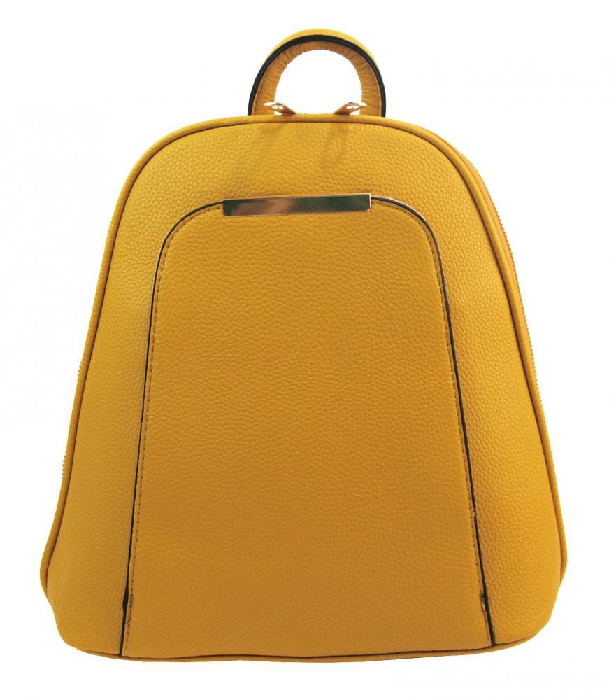 Dámský elegantní menší módní batoh / batůžek ITALY BAT0101 - žlutý