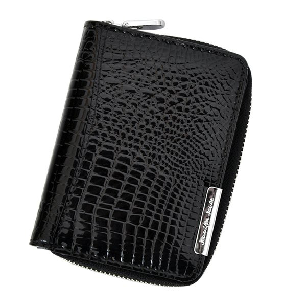 Dámská malá peněženka kožená Jennifer Jones AUK3827 - černá