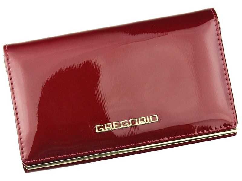 Dámská lakovaná kožená peněženka BAG0174 - červená