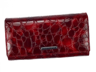 Dámská kožená peněženka v dárkovém balení UVG1092 - červená