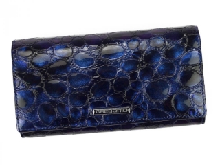 Dámská kožená peněženka v dárkovém balení UVG1092 - modrá