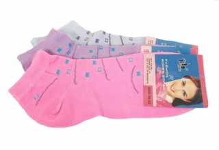 Dámské kotníkové bavlněné ponožky PO1331C - 3 páry - vel. 39-42