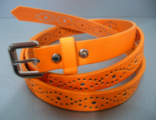 Dámský pásek / opasek - neonově oranžový