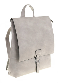 Dámský módní batoh / batůžek ITALY BA1523 - světle šedý
