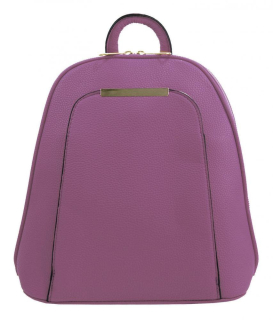 Dámský elegantní menší módní batoh / batůžek ITALY BAT0101 - tmavě fialový