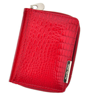 Dámská malá peněženka kožená Jennifer Jones AUK3827 - červená