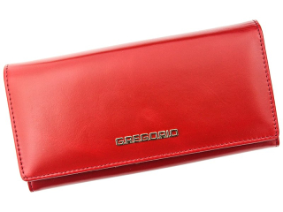 Dámská peněženka kožená matná Gregorio AUL1004 - červená