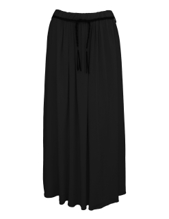 Letní jednobarevná dlouhá sukně - černá - vel. UNI
