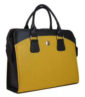 Dámská kabelka/kufřík pro notebook BA3004 - hořčicová žlutá