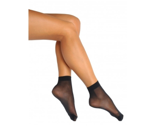 Sada 3 párů dámských punčochových ponožek - černé - vel. UNI