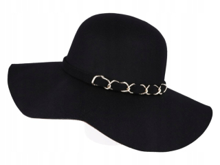 Dámský klobouk - černý - vel. UNI